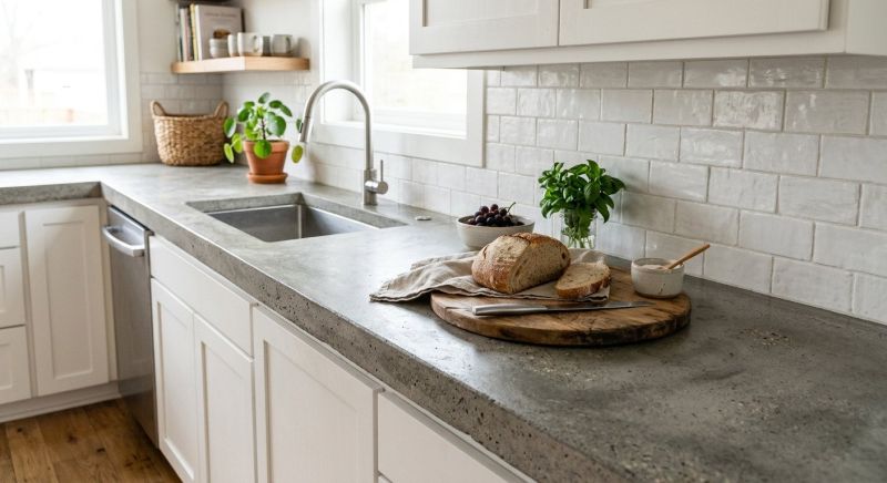 Cement Counter Installation in Marin County, CA
